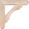 Ekena Millwork Olympic Craftsman Smooth Bracket w/ Offset Brace, Douglas Fir, 5 1/2"W x 22"D x 22"H BKT0604X22X22OLY04SDF - alternate 3